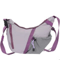 Bolsa de ombro multifuncional ajustável, à prova d'água, cor contrastante, feminina, moda coreana, leve, bolsa crossbody