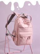 Fengdong-Saco Escolar de Grande Capacidade para Crianças, Mochila Bonito para Meninas, Kawaii Bookbag para Crianças, Presente dos Estudantes Primários