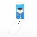 1 par novos homens mulheres meias de algodão casuais meias coloridas tripulação rua skate meias feliz engraçado harajuku sox meias