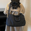 Bolsa de viagem portátil expansível para homens e mulheres, bolsa de bagagem leve de curta distância e grande capacidade, mala de viagem fitness com bolsa adicional e compartimento para sapatos