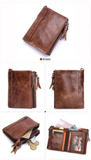 Contact's moda couro genuíno carteira feminina bifold titular do cartão moeda bolsa pequena bolsa feminina clipe de dinheiro masculino bolso carteiras