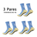 Meias de corrida de poliamida, Meias de futebol de tubo médio, Antiderrapantes pontilhadas, Meias de ciclismo masculinas