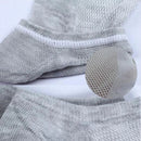 6 pares meias masculinas respiráveis curto tornozelo elástico cor sólida malha de alta qualidade negócios unisex sokken plus size EU38-47