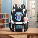 Mochila escolar para estudantes kpop demon hunters, mochila diária 2025 com estampa de filme quente para meninas, bolsa escolar esportiva ao ar livre