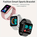 Relógio inteligente controle de música calorias distância rastreador de fitness mensagem lembrar masculino smartwatch feminino relógios pulseira relógio alarme y68