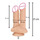 ROUGH BEAST Acessórios para Máquinas Sexuais: Dildos Grandes Pretos de Cor de Pele para Máquinas Vac-u-lock, compatíveis com máquinas de lojas.