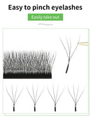 MARIA Florescimento Automático W Forma Bloom 3D 4D 5D 6D Fãs Pré-fabricados Velocidade Extensões de Cílios Natural Suave Luz Completa Densa