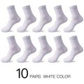 Hss 2023 meias de algodão masculino novos estilos 10 pares/lote preto homens de negócios meias respirável primavera verão para masculino tamanho dos eua (6.5-12)