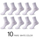 Hss 2023 meias de algodão masculino novos estilos 10 pares/lote preto homens de negócios meias respirável primavera verão para masculino tamanho dos eua (6.5-12)