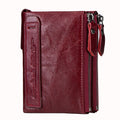 Contact's moda couro genuíno carteira feminina bifold titular do cartão moeda bolsa pequena bolsa feminina clipe de dinheiro masculino bolso carteiras