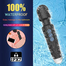 Vibrador poderoso varinha mágica feminina usb recarregável à prova dwaterproof água massageador clitoral g-ponto vibrador brinquedo sexual adequado para adultos