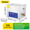 Limpador Ultrassônico 2L 3L 6L 10L 15L 22L 30L, Banho de Lavagem Ultrassônico Aquecido para Uso Doméstico e Comercial