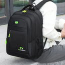 Mochila estilo neutro adequada para deslocamento, com vários zíperes para viagens de negócios, viagens de negócios, mochila de ombro duplo