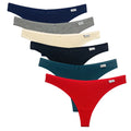 5 pçs/set calcinha de algodão g-string calcinha feminina sexy lingerie feminina tanga para mulher cor sólida calcinha íntima