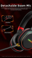 Kofire UG-05 fones de ouvido para jogos 2.4g bt5.0 fone de ouvido sem fio com microfone rbg luz vibração bluetooth fone de ouvido para ps4 ps5 pc switch