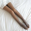 Meias térmicas grossas mulheres inverno quente sexy translúcido meia-calça leggings feminino cintura alta elástica magro meia-calça