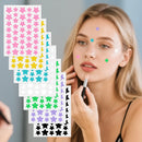 40 pçs/120 pçs colorido pe espinha remendos bonito em forma de estrela espinha capa adesivo invisível espinha capa remoção espinha remendo