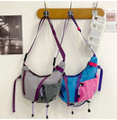 Bolsa de ombro multifuncional ajustável, à prova d'água, cor contrastante, feminina, moda coreana, leve, bolsa crossbody