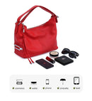 Bolsa de Ombro Grande Zency 100% Couro Genuíno para Mulheres, Bolsa Tote, Bolsa de Mão, Bolsa Hobo de Couro Preto, Bolsas com Zíper para Usar Debaixo do Braço