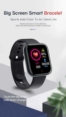 Relógio inteligente controle de música calorias distância rastreador de fitness mensagem lembrar masculino smartwatch feminino relógios pulseira relógio alarme y68