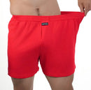 Homens puro algodão boxer shorts homem cintura alta grande roupa interior casual sólida cuecas plus size alo calças pijama boxers M-3XL 2025