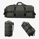 Bolsa de viagem, bolsa de grande capacidade, bagagem de mão portátil ao ar livre, bolsa de viagem com rolo, bolsa de lona unissex conveniente e prática