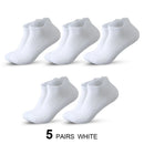 ‌ Meias esportivas masculinas, 3/5/10 pares, meias curtas para corrida, secagem rápida, malha respirável, meias curtas leves, confortáveis e anti-odor