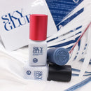 1 garrafa de cola sky para extensões de cílios 5ml original sky s + preto vermelho azul tampa cola de cílios postiços céu td fornecedor de cola transparente