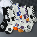 5 pares outono inverno meia basquete esportes simples alta superior meados tubo grosso moda ins cor sólida engraçado meia confortável