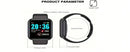 Relógio inteligente controle de música calorias distância rastreador de fitness mensagem lembrar masculino smartwatch feminino relógios pulseira relógio alarme y68