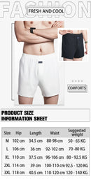 Cueca boxer masculina de algodão puro, roupa íntima, cintura alta, cuecas grandes, casual, xadrez, plus size, calças aro, pijama em casa, M-3XL