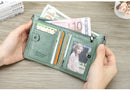 Contact's moda couro genuíno carteira feminina bifold titular do cartão moeda bolsa pequena bolsa feminina clipe de dinheiro masculino bolso carteiras
