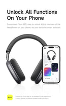 Picun f8 pro anc fones de ouvido sem fio 3d espaço áudio cabeça rastreamento-52db anc alta fidelidade bluetooth fone de ouvido enc hd microfone app de baixa latência
