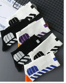 5 pares outono inverno meia basquete esportes simples alta superior meados tubo grosso moda ins cor sólida engraçado meia confortável