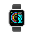 Relógio inteligente controle de música calorias distância rastreador de fitness mensagem lembrar masculino smartwatch feminino relógios pulseira relógio alarme y68