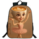 Engraçado italiano brainrot impresso mochila para meninos meninas cappuccino assassino mochila crianças bookbag italiano brainrot sacos