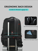 Tigernu mochilas a vácuo compressão mochilas de viagem 15.6-17 mochila portátil dos homens tsa anti roubo mochilas expansível mochila