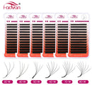 Extensões de Cílios FADVAN em Forma de W 3D/4D/5D/6D, Fans Pré-Montados, Florescimento Automático, Naturais, Macias e Profissionais