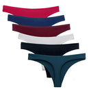 5 pçs/set calcinha de algodão g-string calcinha feminina sexy lingerie feminina tanga para mulher cor sólida calcinha íntima