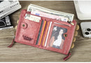 Contact's moda couro genuíno carteira feminina bifold titular do cartão moeda bolsa pequena bolsa feminina clipe de dinheiro masculino bolso carteiras