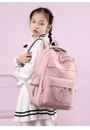 Fengdong-Saco Escolar de Grande Capacidade para Crianças, Mochila Bonito para Meninas, Kawaii Bookbag para Crianças, Presente dos Estudantes Primários