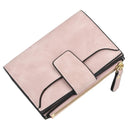 Carteira feminina de couro luxuosa, grande capacidade, slots para vários cartões, bolso fino para moedas, porta-cartões, carteira para mulheres