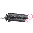 ROUGH BEAST Acessórios para Máquinas Sexuais: Dildos Grandes Pretos de Cor de Pele para Máquinas Vac-u-lock, compatíveis com máquinas de lojas.