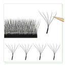 MARIA Florescimento Automático W Forma Bloom 3D 4D 5D 6D Fãs Pré-fabricados Velocidade Extensões de Cílios Natural Suave Luz Completa Densa