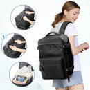 Mochila de viagem a vácuo para homens, mochila de grande capacidade para laptop de negócios, mochila expansível para homens e mulheres, bolsa escolar