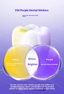 Tiras de Clareamento Dental para Remoção de Manchas Amarelas e Placa Bacteriana, Restauração do Brilho dos Dentes, Adesivos de Higiene Oral em Gel