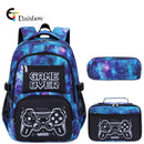 Mochila para menino com lancheira e estojo de lápis 3 peças bolsas escolares para meninos para estudantes do ensino fundamental meninos adolescentes