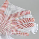 Calções de motociclista de malha feminina cintura elástica ver através da rede ciclismo estiramento meia meia-calça preto vermelho branco