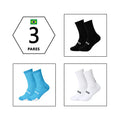 3 Pares，Meias de ciclismo respiráveis，Meia de yoga antiderrapante，Meias para corrida ao ar livre，Meias de poliéster