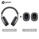 Picun f8 pro anc fones de ouvido sem fio cabeça rastreamento áudio espacial 3d-52db anc alta fidelidade bluetooth fone de ouvido enc hd microfone app de baixa latência